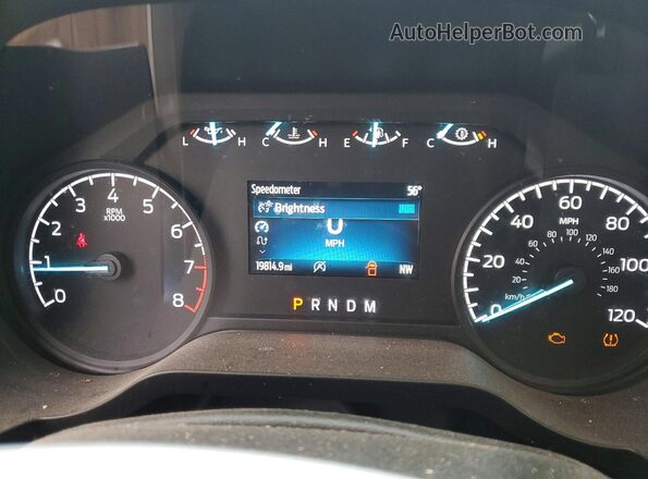 1FTMF1EB7NKE07289 2022 FORD F150 Белый Вид щитка приборов
