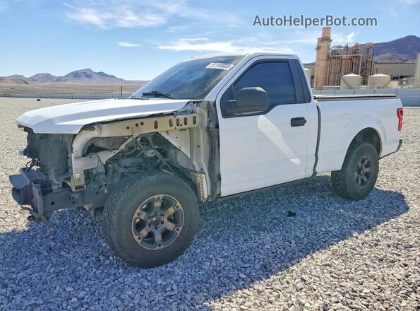 1FTMF1EP3JKF57714 2018 FORD F150 White წინა მარცხენა ხედი სამი მეოთხედიდან