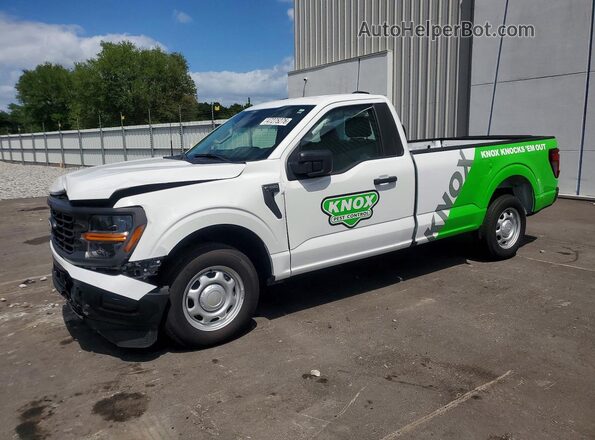 1FTMF1KP4RKF52392 2024 FORD F150 White Առջևի ձախ երեք քառորդ տեսարան
