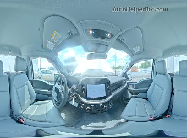 1FTMF1KP4RKF52392 2024 FORD F150 White VIN կոդի պիտակի տեսք