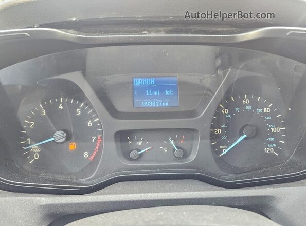 1FTYE1YM4GKA24897 2016 FORD TRANSIT Белый Вид панели приборов