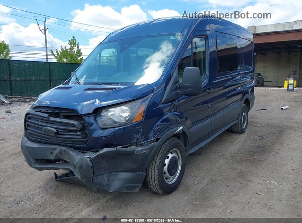 1FTYR1CM2HKB03160 2017 FORD TRANSIT-250 Blue Դիմացի տեսք