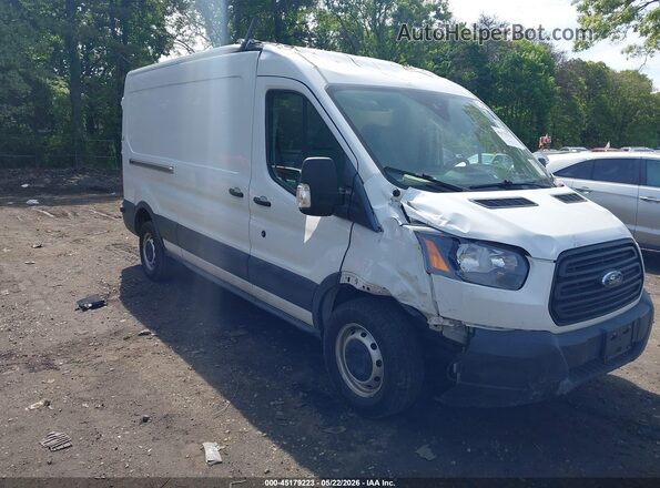 1FTYR2CM1KKA77972 2019 FORD TRANSIT-250 White Widok wnętrza z tyłu
