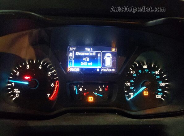 1FTYR2YG5HKB18714 2017 FORD TRANSIT Черный Вид щитка приборов