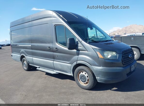 1FTYR3XV3GKB49027 2016 FORD TRANSIT-250 Серый Вид задней части салона