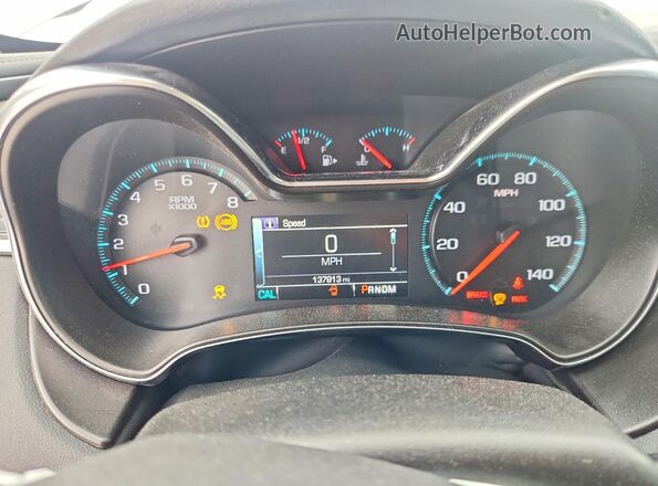 1G1145S36GU153474 2016 CHEVROLET IMPALA Серебряный Вид щитка приборов