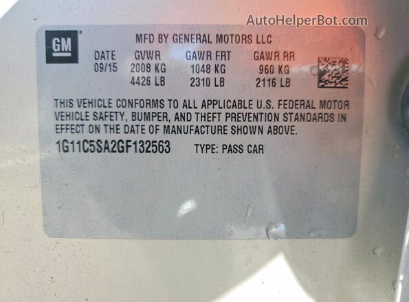 1G11C5SA2GF132563 2016 CHEVROLET MALIBU Gold Շարժիչի բաժամունքի տեսք
