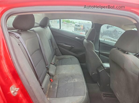 1G1BC5SMXG7324399 2016 CHEVROLET CRUZE Red Rear seats view