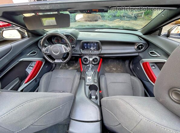 1G1FB3DSXP0100563 2023 CHEVROLET CAMARO Black Widok zestawu wskaźników