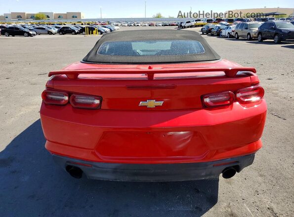 1G1FB3DX2L0120909 2020 CHEVROLET CAMARO Красный Вид сзади