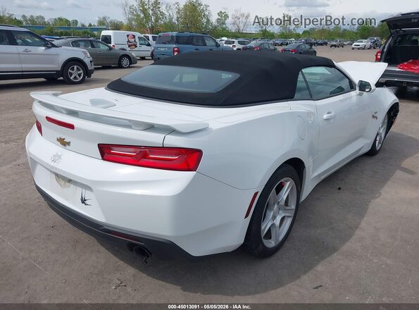 1G1FB3DX4J0101663 2018 CHEVROLET CAMARO Белый Задняя правая четверть