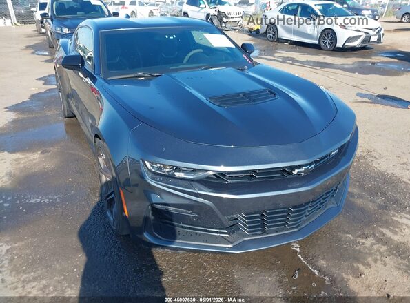 1G1FE1R71L0115592 2020 CHEVROLET CAMARO Синий Передняя правая четверть