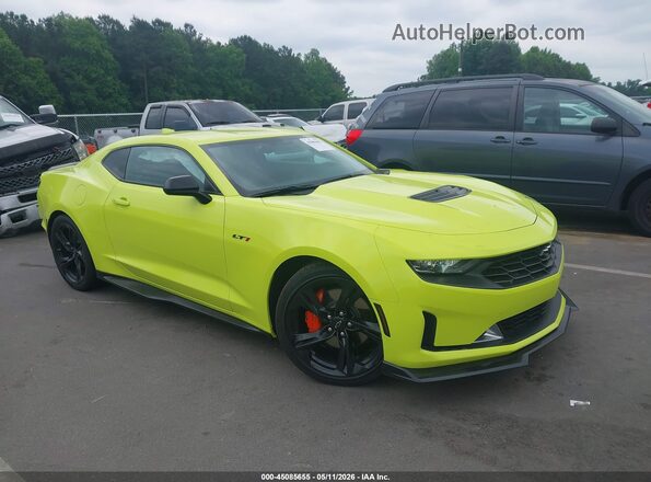 1G1FF1R76M0130698 2021 CHEVROLET CAMARO Зеленый Передняя правая четверть
