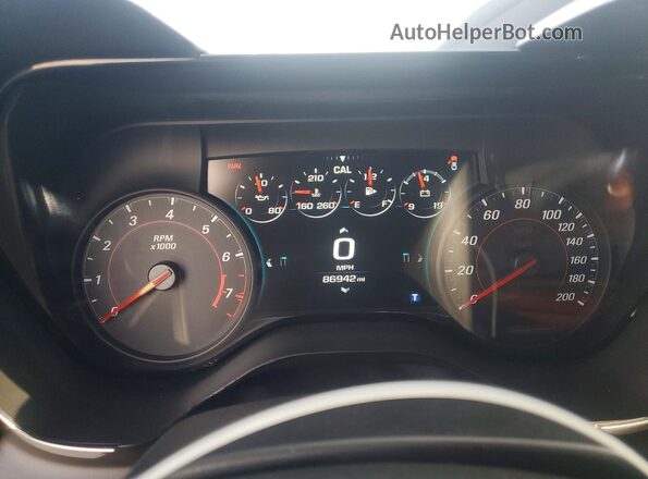 1G1FF1R78H0159982 2017 CHEVROLET CAMARO Серебряный Вид щитка приборов