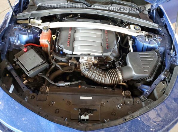 1G1FH3D72M0114639 2021 CHEVROLET CAMARO Blue Вид задньої частини салону