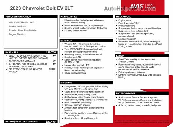 1G1FX6S08P4133073 2023 CHEVROLET BOLT Серебряный Вид подкапотного пространства