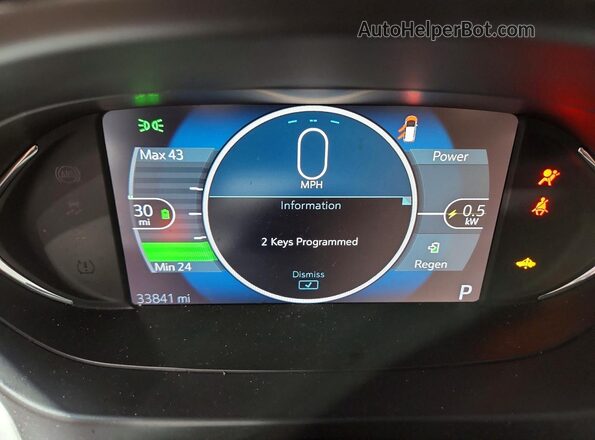 1G1FX6S0XJ4137469 2018 CHEVROLET BOLT Серебряный Вид щитка приборов