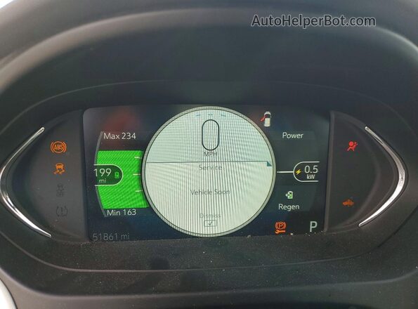 1G1FZ6S03K4100565 2019 CHEVROLET BOLT Бордовый Вид щитка приборов