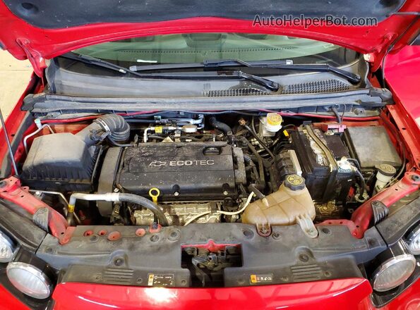 1G1JA5SH2G4180742 2016 CHEVROLET SONIC Red Vista interior trasera