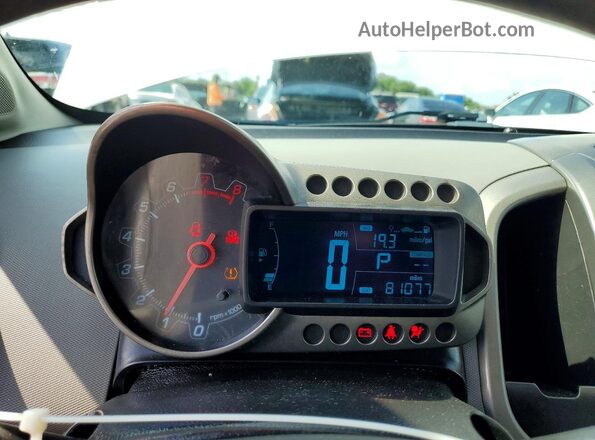 1G1JC5SH1G4184825 2016 CHEVROLET SONIC White Սարքավորումների վահանակի տեսք