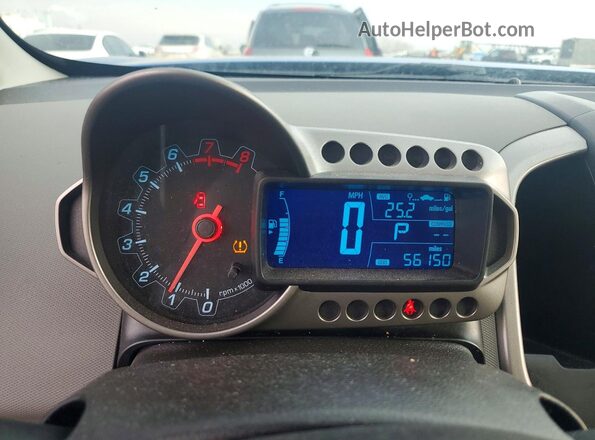 1G1JC5SH9G4131614 2016 CHEVROLET SONIC Blue Вид щитка приладів