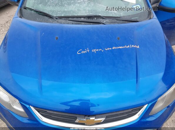 1G1JD5SH4H4111107 2017 CHEVROLET SONIC Синий Вид сзади