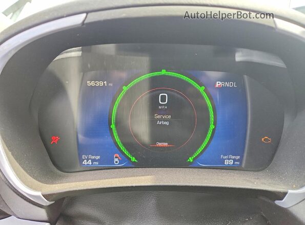 1G1RC6S53JU110151 2018 CHEVROLET VOLT Silver Widok zestawu wskaźników