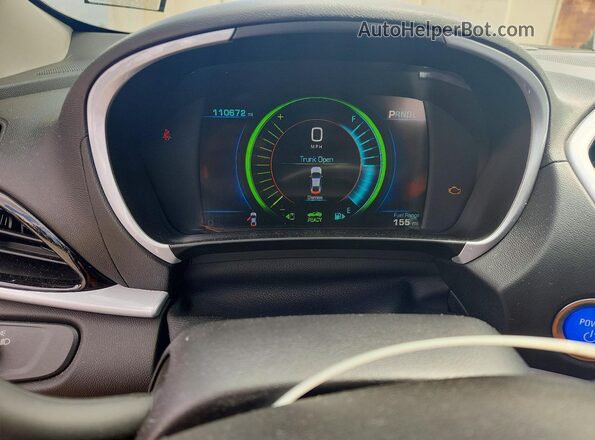 1G1RC6S55HU209404 2017 CHEVROLET VOLT Серебряный Вид щитка приборов