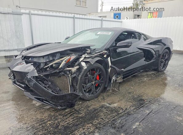 1G1Y62D45L5118801 2020 CHEVROLET CORVETTE Черный Передняя левая четверть