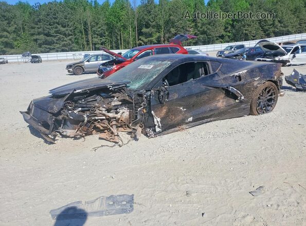 1G1YA2D49P5141745 2023 CHEVROLET CORVETTE Черный Передняя левая четверть