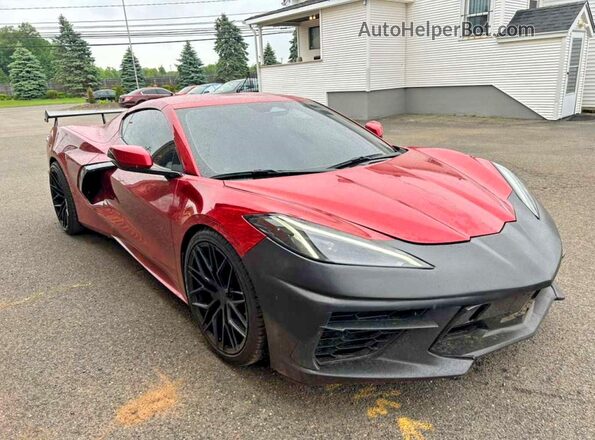1G1YA2D4XR5110619 2024 CHEVROLET CORVETTE Красный Передняя правая четверть