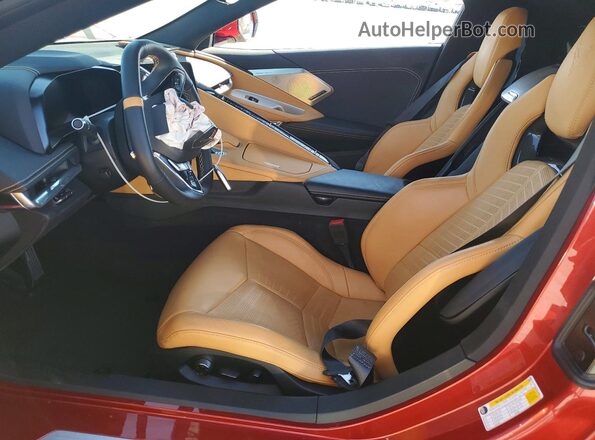 1G1YB2D40R5104597 2024 CHEVROLET CORVETTE Красный Вид салона спереди