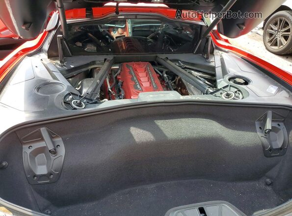 1G1YB2D47N5111296 2022 CHEVROLET CORVETTE Red Вид задньої частини салону