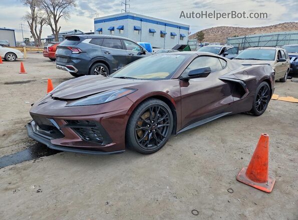1G1YC2D47P5127014 2023 CHEVROLET CORVETTE Коричневый Передняя левая четверть