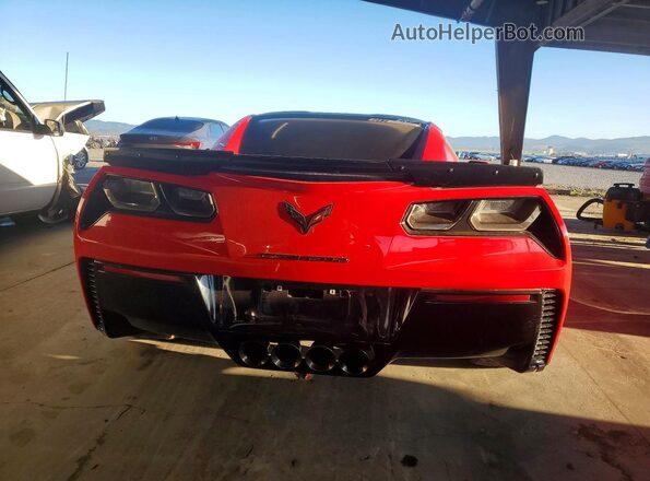 1G1YN2D60G5611604 2016 CHEVROLET CORVETTE Red Вид ззаду