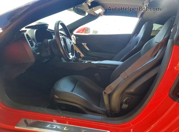 1G1YN2D60G5611604 2016 CHEVROLET CORVETTE Red Вид салону спереду