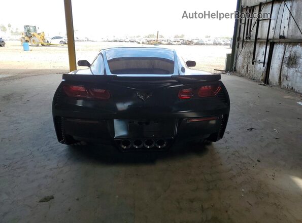 1G1YW2D79H5101985 2017 CHEVROLET CORVETTE Black Widok z tyłu