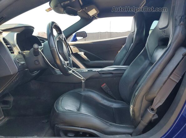 1G1YY2D70H5117924 2017 CHEVROLET CORVETTE Blue წინა სალონის ხედი