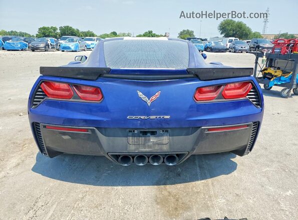 1G1YY2D70H5117924 2017 CHEVROLET CORVETTE Blue უკანა ხედი