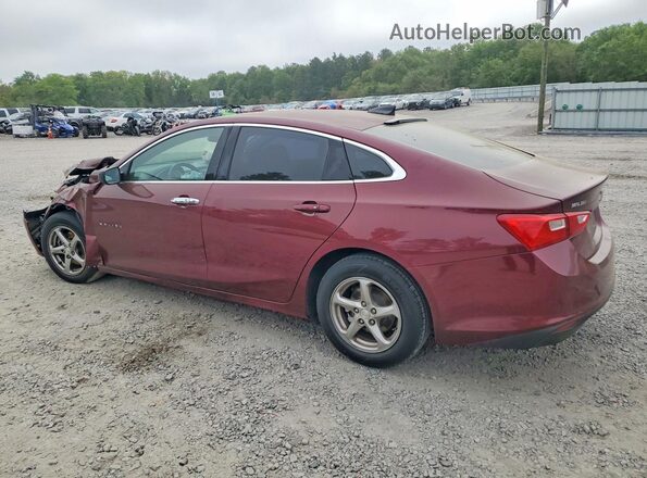 1G1ZB5ST0GF307075 2016 CHEVROLET MALIBU Бордовый Задняя левая четверть