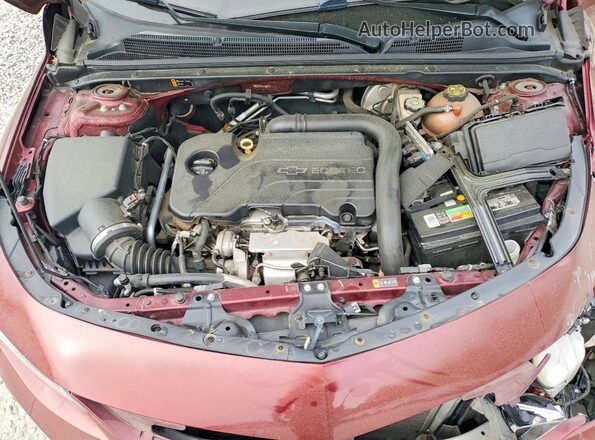 1G1ZB5ST0GF307075 2016 CHEVROLET MALIBU Бордовый Вид задней части салона