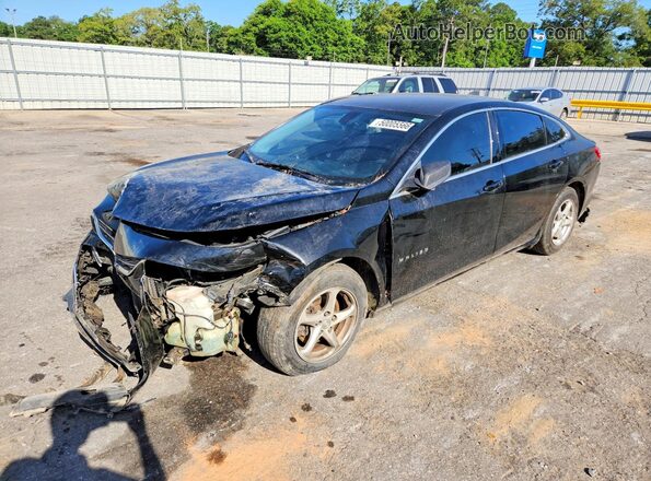 1G1ZB5ST2GF221377 2016 CHEVROLET MALIBU Black Առջևի ձախ երեք քառորդ տեսարան