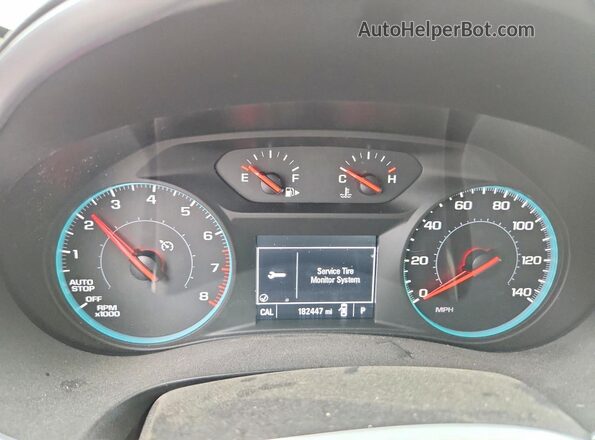 1G1ZB5ST2HF113035 2017 CHEVROLET MALIBU White Instrument cluster view
