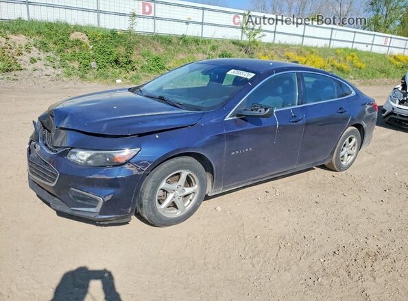 1G1ZB5ST3GF328714 2016 CHEVROLET MALIBU Синий Передняя левая четверть