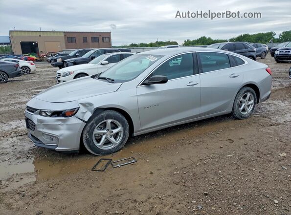 1G1ZB5ST3HF100438 2017 CHEVROLET MALIBU Silver Front left