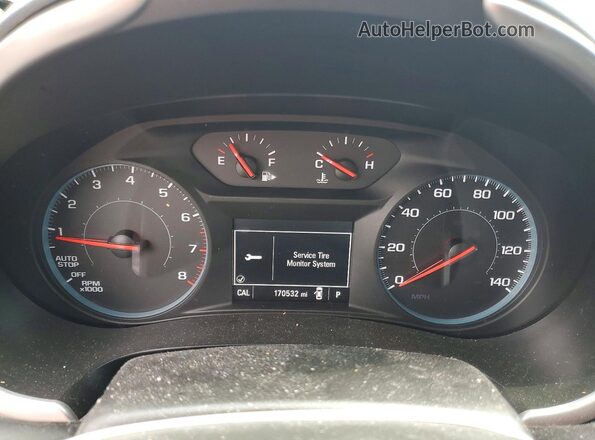 1G1ZB5ST4HF278732 2017 CHEVROLET MALIBU Белый Вид щитка приборов