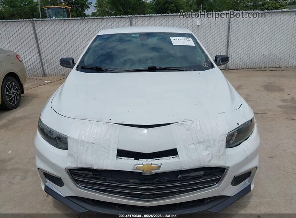 1G1ZB5ST6HF105567 2017 CHEVROLET MALIBU White Widok zestawu wskaźników