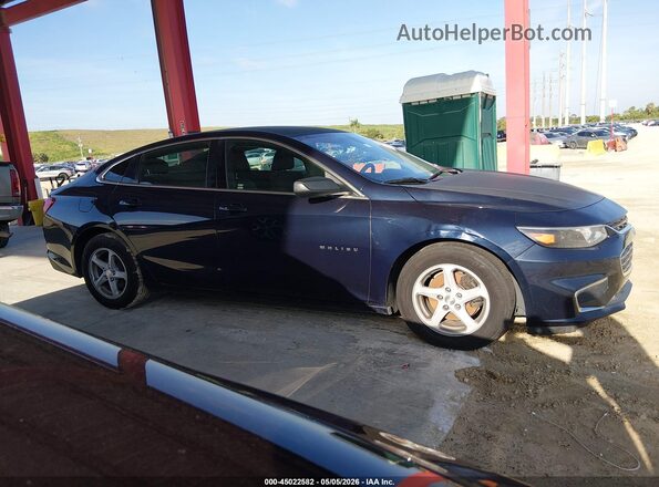1G1ZB5ST6JF111472 2018 CHEVROLET MALIBU Синий Вид задней части салона