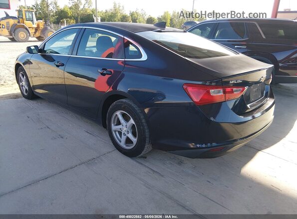1G1ZB5ST6JF111472 2018 CHEVROLET MALIBU Синий Задняя левая четверть