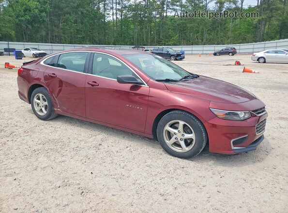 1G1ZB5ST7GF328828 2016 CHEVROLET MALIBU Бордовый Передняя правая четверть